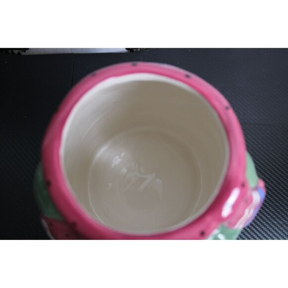 Colorful Eye Catching Ceramic Snowman Cookie Jar - Picture 8 of 10